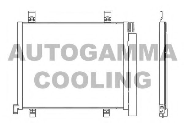 107108 Condensator, climatizare AUTOGAMMA 
