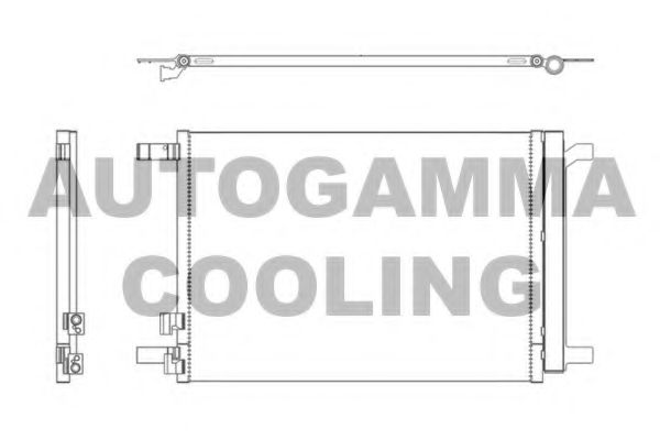 107140 Condensator, climatizare AUTOGAMMA 