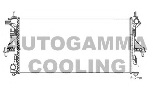 107212 Radiator, racire motor AUTOGAMMA 