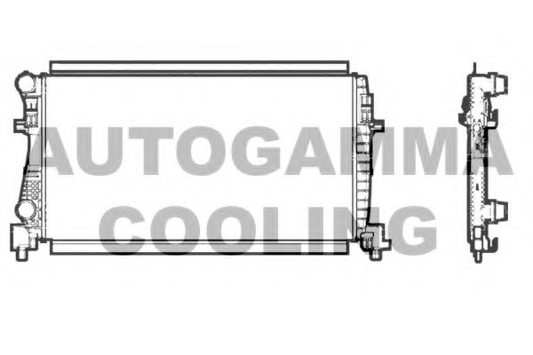 107245 Radiator, racire motor AUTOGAMMA 