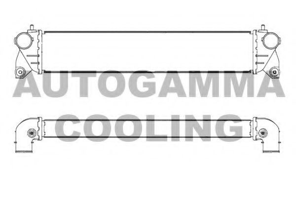 107417 Intercooler, compresor AUTOGAMMA 