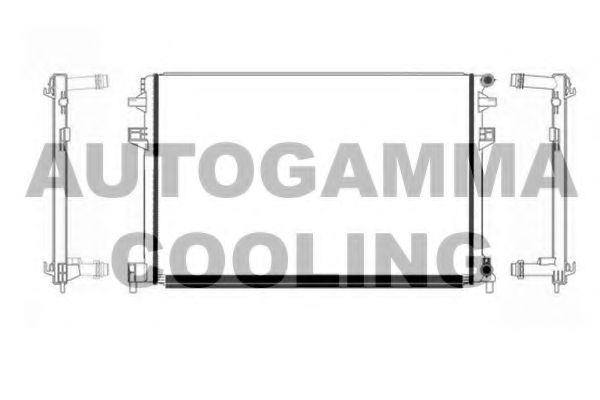 107504 Radiator, racire motor AUTOGAMMA 