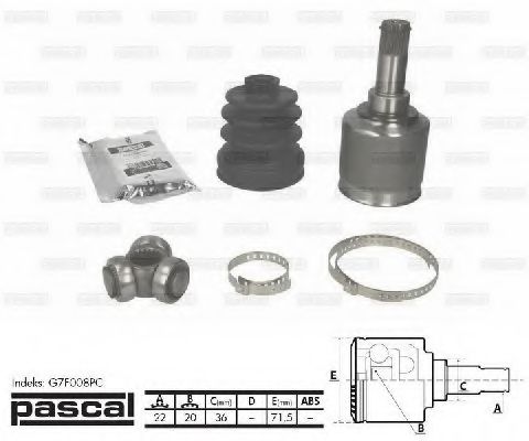 G7F008PC Articulatie, planetara PASCAL 