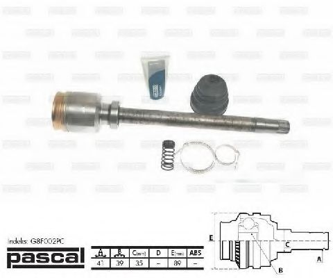 G8F002PC Set articulatie, planetara PASCAL 