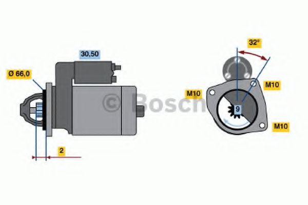 0 001 107 067 starter BOSCH 