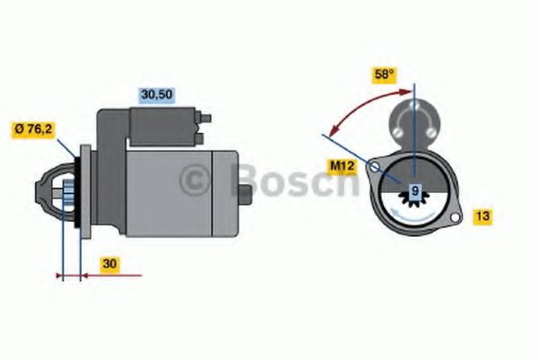 0 001 108 113 starter BOSCH 