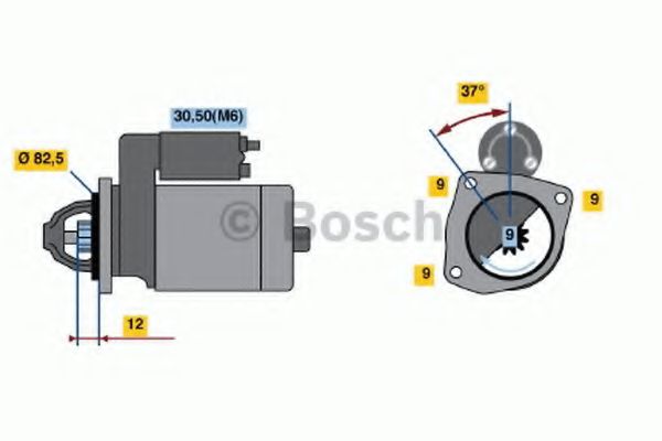 0 001 108 234 starter BOSCH 