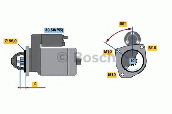 0 001 108 400 starter BOSCH 