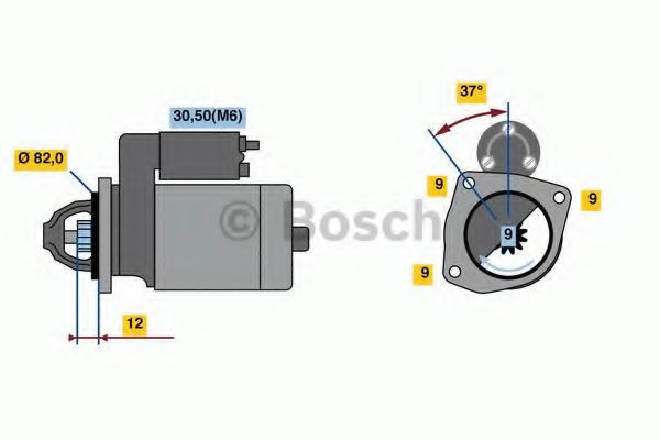 0 001 109 336 starter BOSCH 