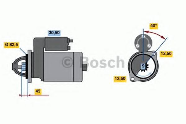 0 001 110 009 starter BOSCH 