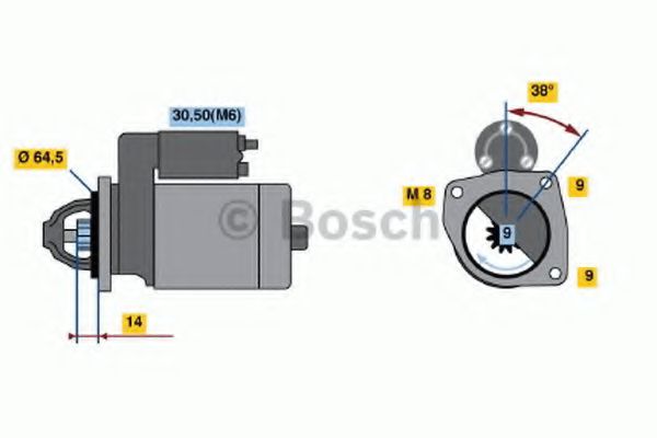 0 001 113 006 starter BOSCH 