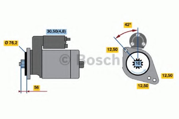 0 001 123 012 starter BOSCH 