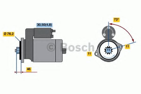 0 001 123 036 starter BOSCH 