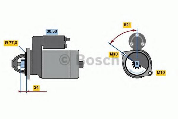 0 001 138 017 starter BOSCH 