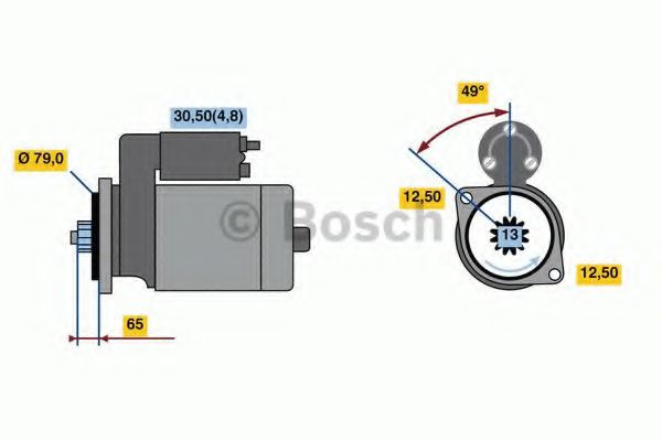 0 001 153 009 starter BOSCH 