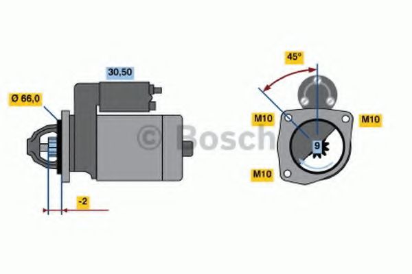 0 001 208 516 starter BOSCH 