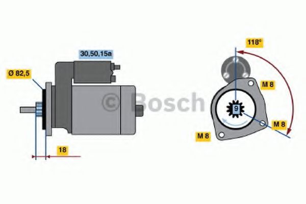 0 001 208 711 starter BOSCH 