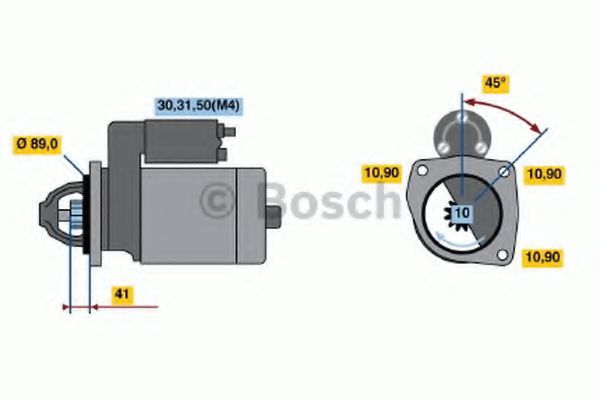 0 001 368 083 starter BOSCH 