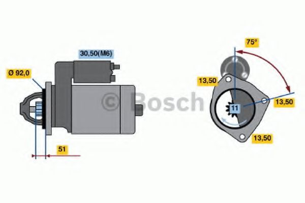 0 001 372 005 starter BOSCH 