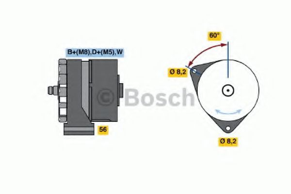 0 120 469 545 Generator / Alternator BOSCH 