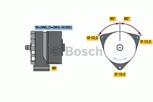 0 120 488 277 Generator / Alternator BOSCH 