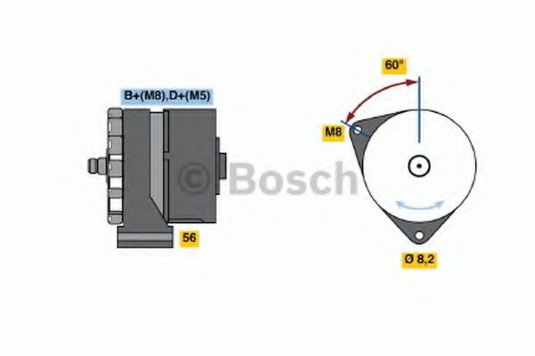 0 120 489 362 Generator / Alternator BOSCH 