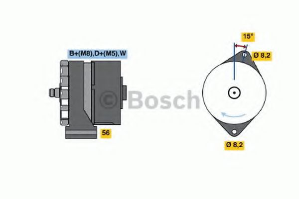 0 120 489 434 Generator / Alternator BOSCH 