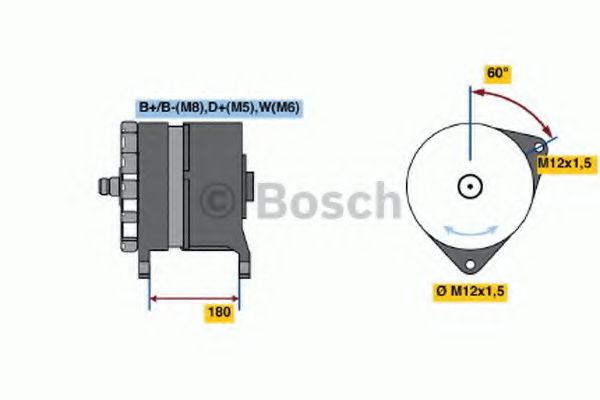 0 120 689 567 Generator / Alternator BOSCH 