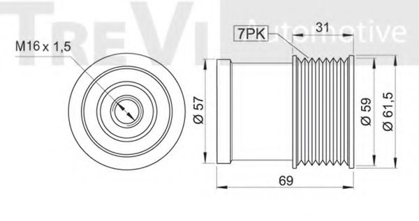 Sistem roata libera, generator 2
