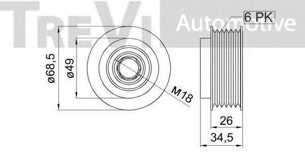Sistem roata libera, generator 2