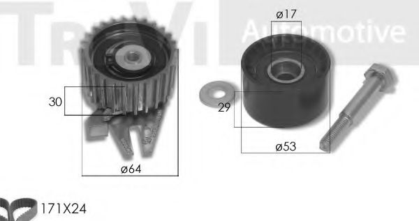 KD1464 Set curea de distributie TREVI AUTOMOTIVE 