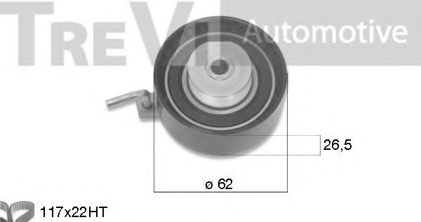 KD1476 Set curea de distributie TREVI AUTOMOTIVE 