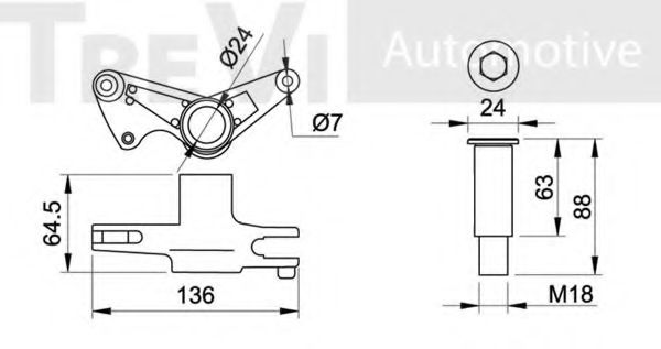 Set reparatie, brat tensionare curea trapezoidala 2