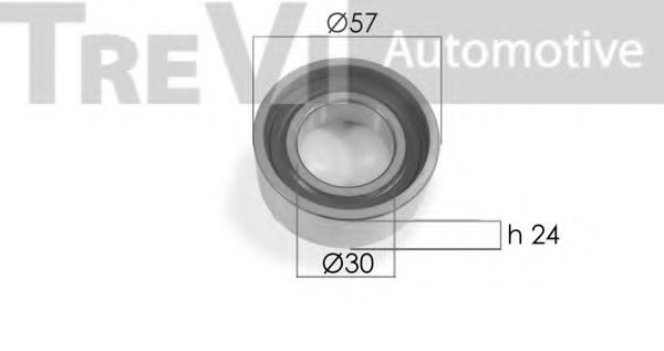 TD1506 Rola ghidare/conducere, curea distributie TREVI AUTOMOTIVE 
