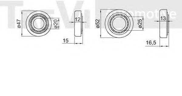 Set rulment roata 2