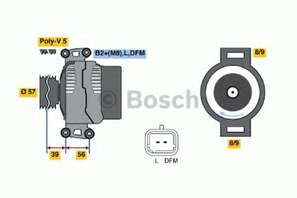 0 124 425 026 Generator / Alternator BOSCH 