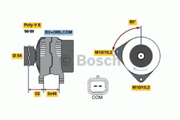 0 124 525 063 Generator / Alternator BOSCH 