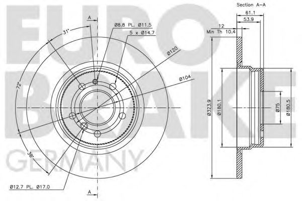 Disc frana 3