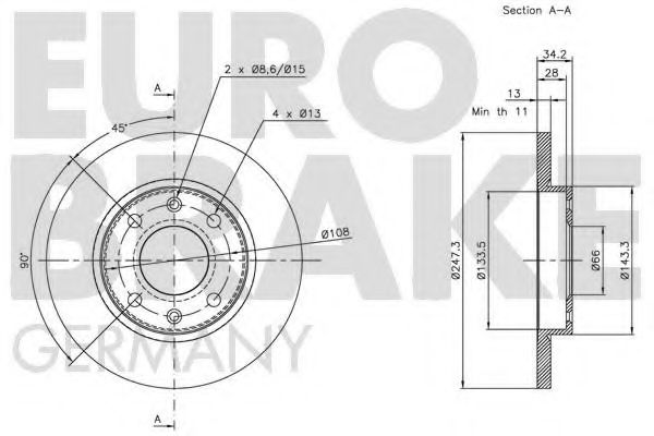 Disc frana 3