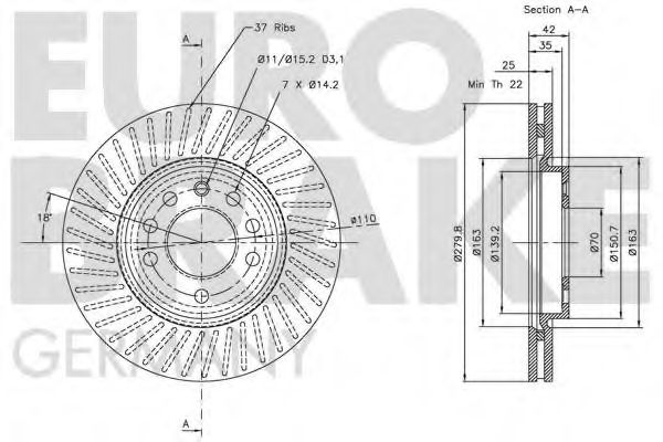 Disc frana 3
