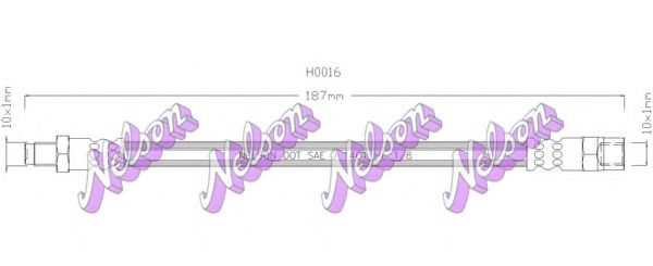 H0016 Furtun frana BROVEX-NELSON 