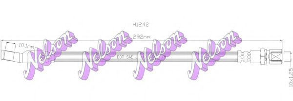 H1242 Furtun frana BROVEX-NELSON 