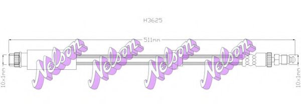 H3625 Furtun frana BROVEX-NELSON 