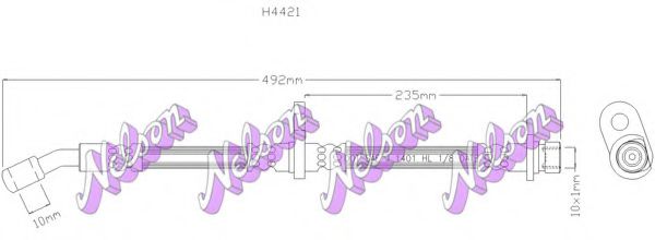 H4421 Furtun frana BROVEX-NELSON 