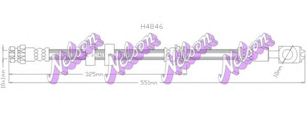H4846 Furtun frana BROVEX-NELSON 