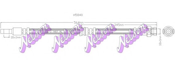 H5840 Furtun frana BROVEX-NELSON 