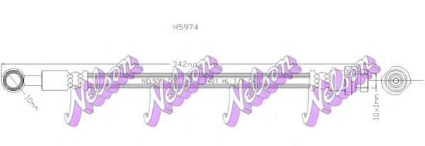 H5974 Furtun ambreiaj BROVEX-NELSON 