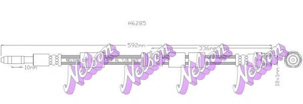 H6285 Furtun frana BROVEX-NELSON 