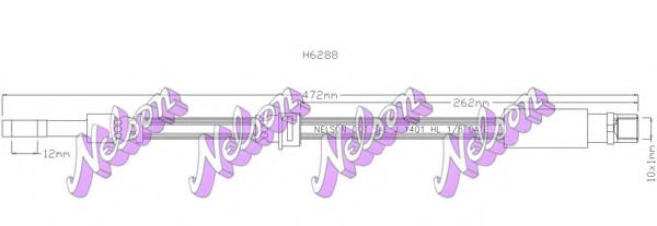 H6288 Furtun frana BROVEX-NELSON 