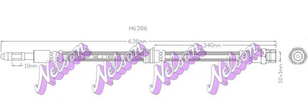 H6386 Furtun frana BROVEX-NELSON 